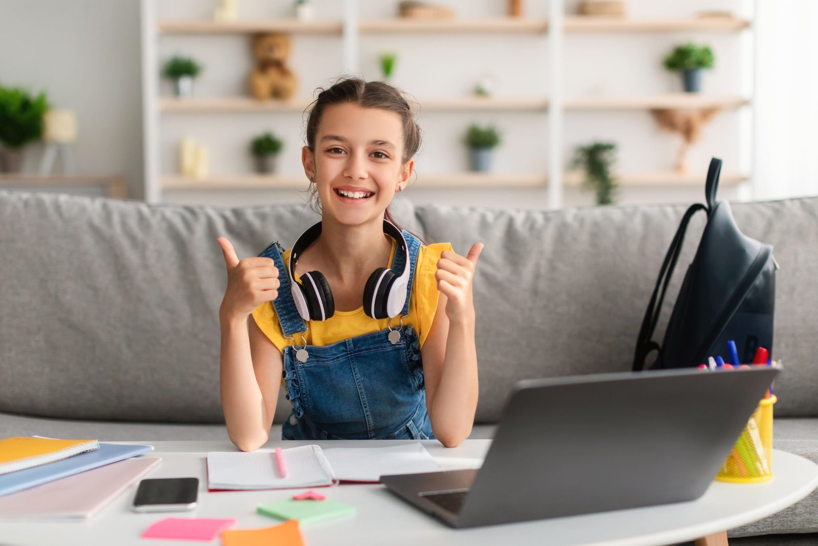 girl studying - Home Alone Program